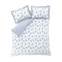 Valge-sinine voodipesu 200x200 cm Lucie Floral Frill - Catherine Lansfield