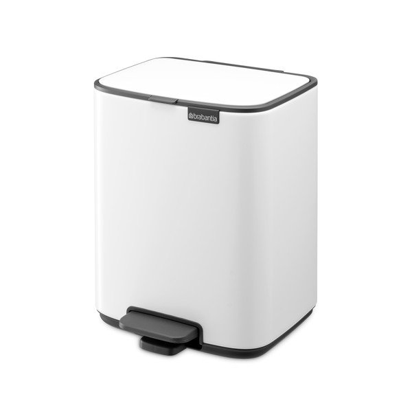 Valge terasest prügikast 7 l Bo - Brabantia