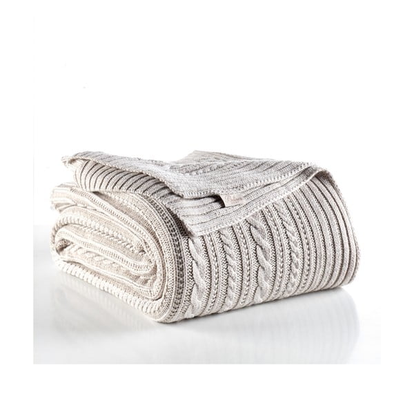 Hall ja beež voodiplaat puuvillase seguga Camila, 220 x 240 cm - Homemania Decor-image-1