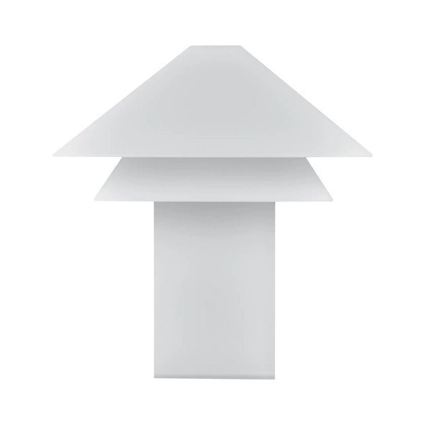 Valge LED-laualamp, millel on metallist varjund ja mille valgustugevust saab reguleerida (kõrgus 33,5 cm) Sanaka - Blomus