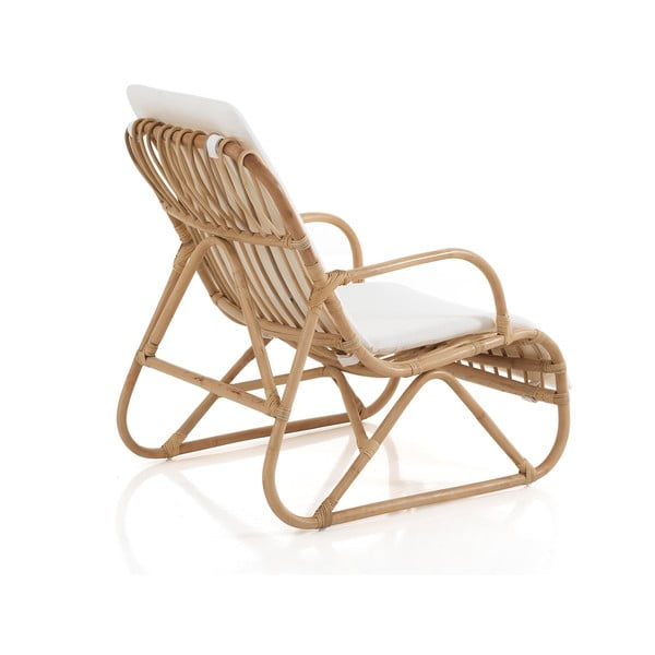 Valge ja naturaalset värvi kootud tugitool Erik - Tomasucci-image-2