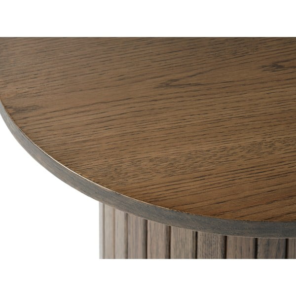 Ümmargune kohvilaud tammepuust ø 50 cm Nola - Unique Furniture-image-3