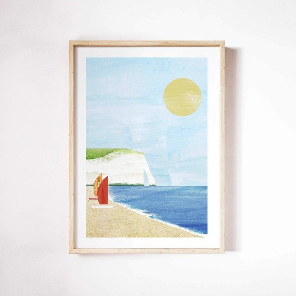 Plakat 30x40 cm Etretat Cliffs - Travelposter-image-2
