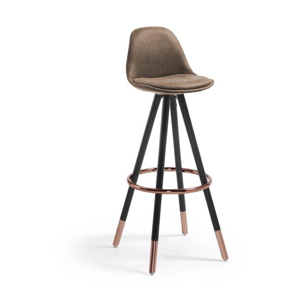 Pruun baaritool (istme kõrgus 75 cm) Slad - Kave Home
