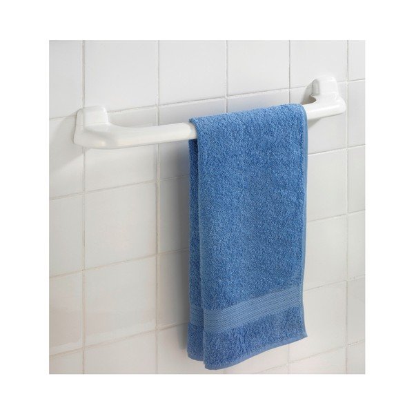 Bílý nástěnný držák na ručníky Wenko Pure-image-1