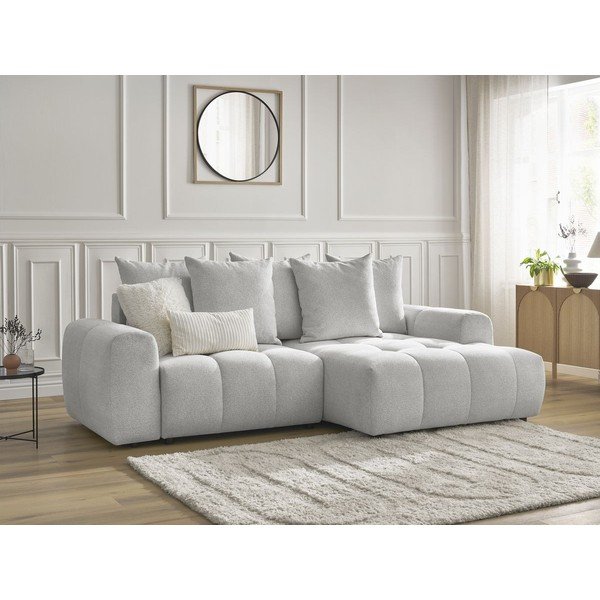 Helehall šenillist panipaigaga nurgadiivanvoodi (parem nurk) Roxelane - Bobochic Paris-image-4