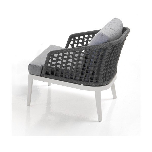 Hall alumiiniumist aiamööbli komplekt 5-le inimesele Afteli - Tomasucci-image-2