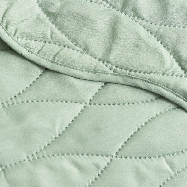 Roheline tepitud voodikate 240x260 cm Scallop Waves - Catherine Lansfield-image-2