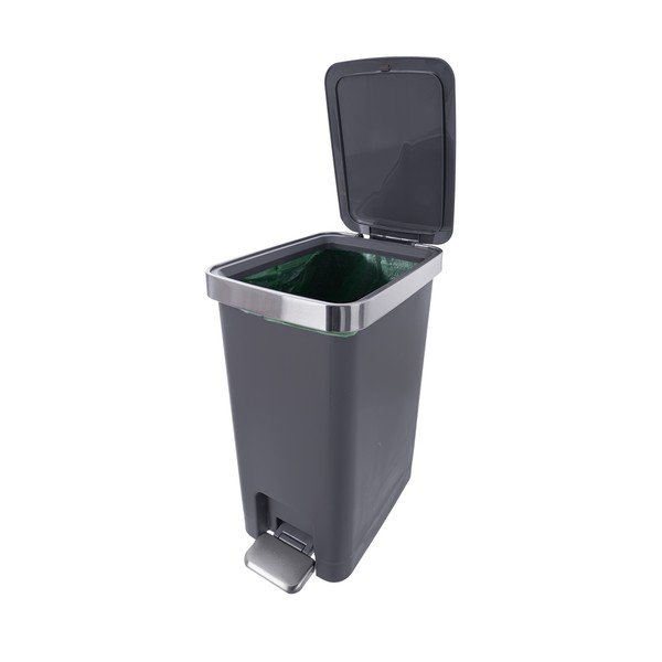 Hall pealeastuv plastprügikast 15 l Premier - Orion-image-2