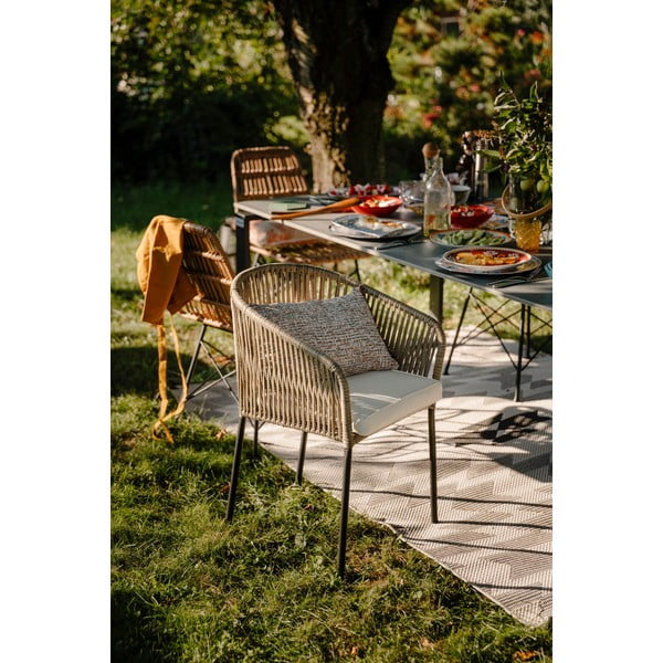 Hallikaspruunid aiatoolid 2tk komplektis Trapani - Bonami Selection-image-1