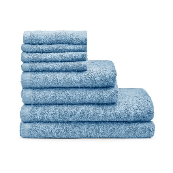 Sinised kiiresti kuivavad puuvillased froteerätikud 8tk komplektis Quick Dry - Catherine Lansfield