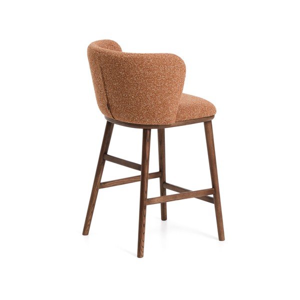 Terrakota värvi polsterdatud baaritool (istme kõrgus 65 cm) Ciselia - Kave Home-image-3