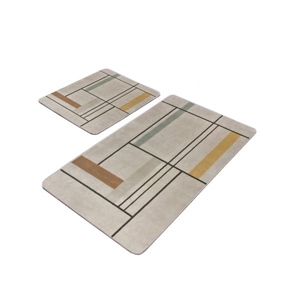 Helepruunid vannitoamatid 2 tk 60x100 cm - Mila Home