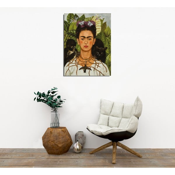 Seinareproduktsioon lõuendil , 30 x 40 cm Frida Kahlo - Wallity-image-3