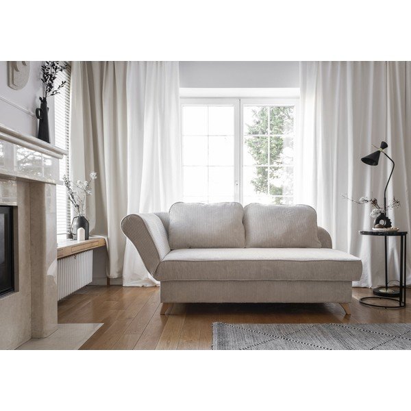 Beež velvetist lamamistool (vasak nurk) Chic Charlotte - Miuform-image-1