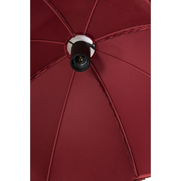 Bordoopunane rippvalgusti tekstiilist varjuga ø 60 cm Malacia - Light & Living-image-1