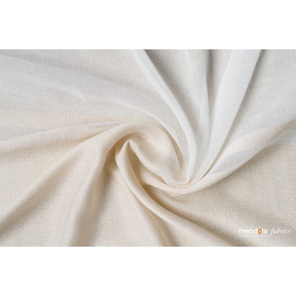 Beež-valge kardin 300x260 cm Sanova - Mendola Fabrics-image-1