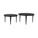 Mustad ümmargused diivanilauad 2 tk komplektis ø 75 cm Tobias - Light & Living