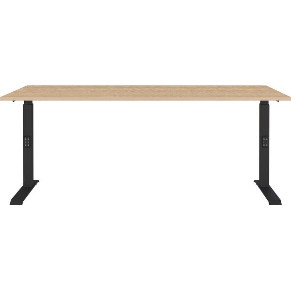 Reguleeritava kõrgusega töölaud tammepinnaga 80x180 cm Lissabon - Germania-image-1