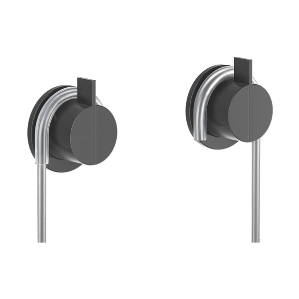 Rippuv vannitoa riiul roostevabast terasest hõbedases värvitoonis Origin - Metaltex-image-2