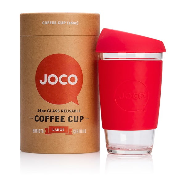 Cestovní hrnek na kávu Joco Cup 454 ml, červený