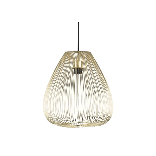 Metallist rippvalgusti kuldset värvi Lucid, ø 35 cm - Leitmotiv-image-2