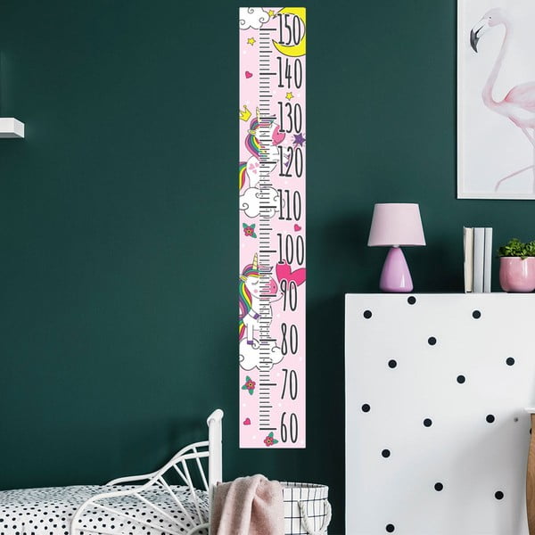 Laste kleebis - mõõdupuu uksele või seinale 15x100 cm Unicorns – Ambiance-image-2