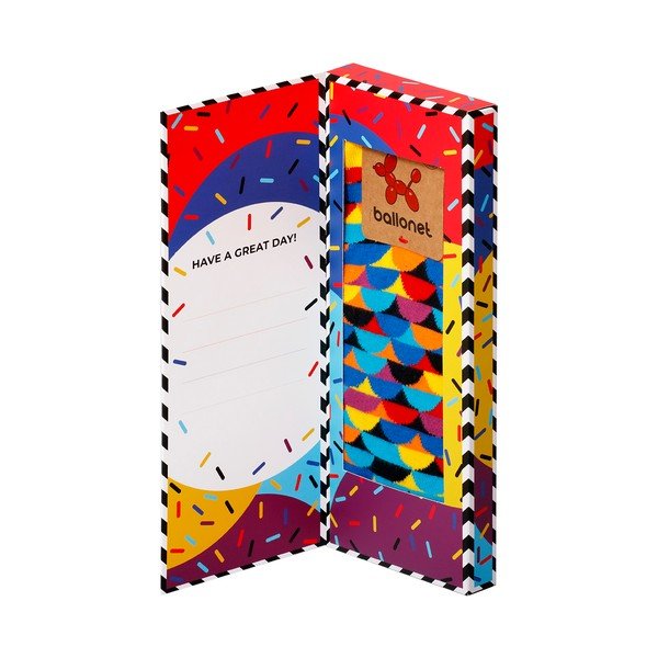 Ponožky v dárkovém balení Ballonet Socks Happy Birthday Socks Card with Sunset, velikost 41 - 46-image-3
