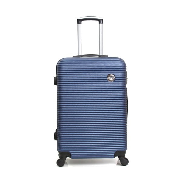 Modrý cestovní kufr na kolečkách Bluestar Porto, 96 l