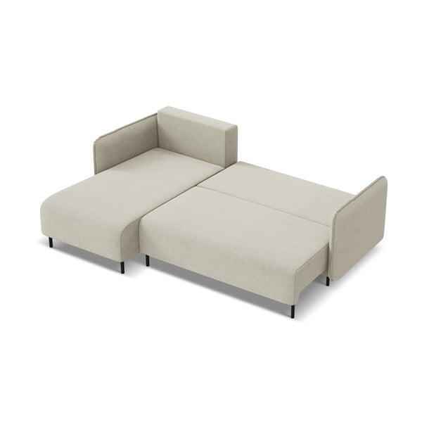 Beež diivanvoodi hoiunurgaga diivan (vasakpoolne nurk) Luana - Makamii-image-2