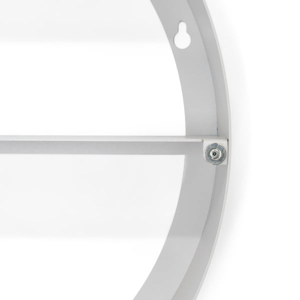 Hall-beež metallist rippuv vannitoakapp koos peegliga 55x55 cm Sonnet - Spinder Design-image-3