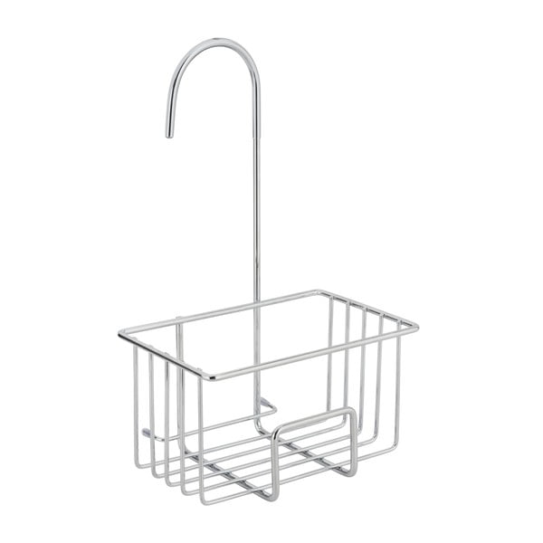 Hõbedane roostevabast terasest rippuv vannitoariiul Milito - Wenko