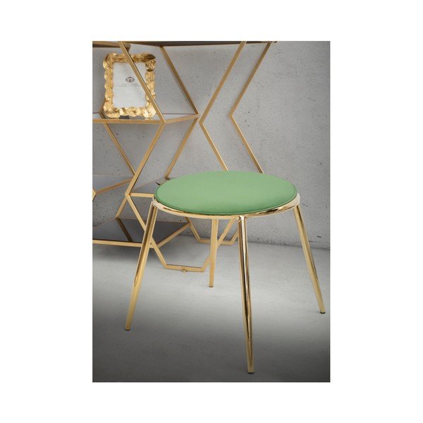 Světle zelená stolička Mauro Ferretti Emily, ⌀ 45 cm-image-1