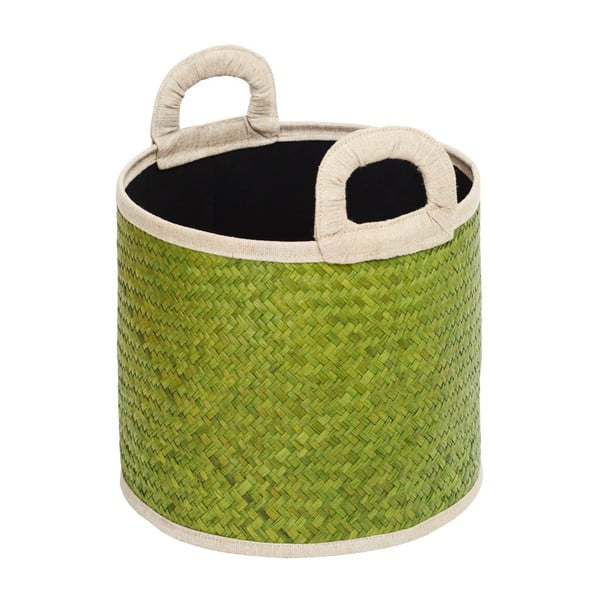 Zelený košík z mořské trávy Ikaika, ⌀ 30 cm