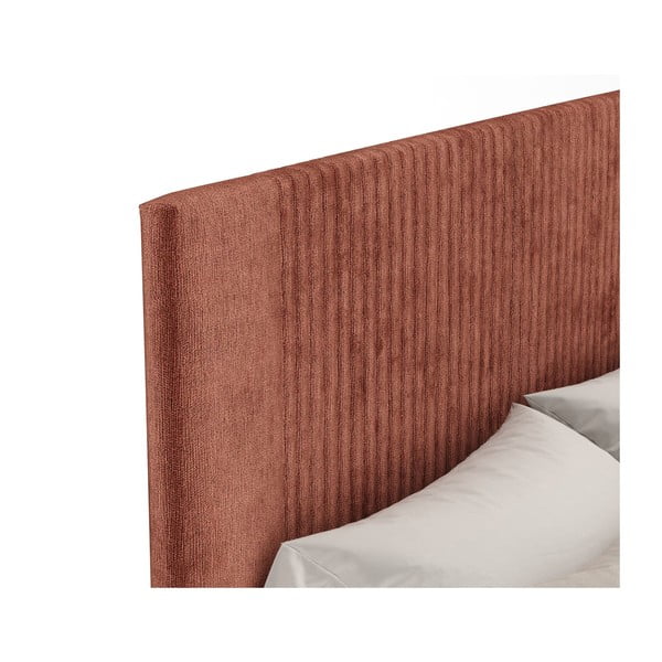 Pruun polsterdatud kaheinimesevoodi panipaigaga 200x200 Etero - Maison de Rêve-image-4