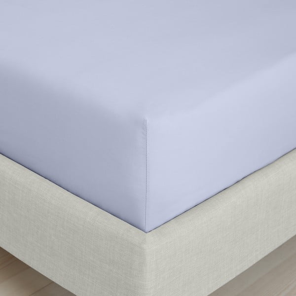 Lavendlivärvi perkal-puuvillane voodilina 150x200 cm Cotton Percale - Bianca-image-3