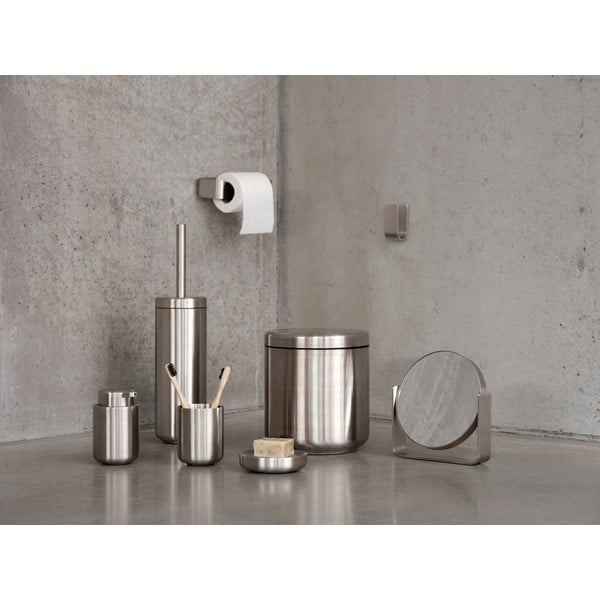 Roostevabast terasest pedaaliga prügikast, matt hõbedane 4 l Ume - Zone-image-1