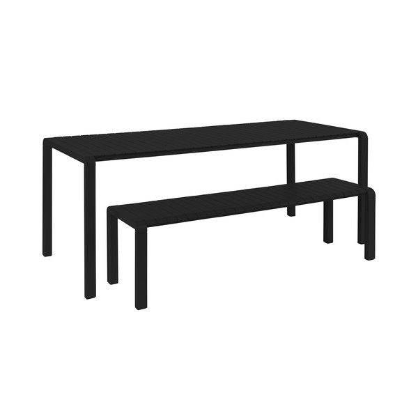 Alumiiniumist aia söögilaud 97x214 cm Vondel - Zuiver-image-3