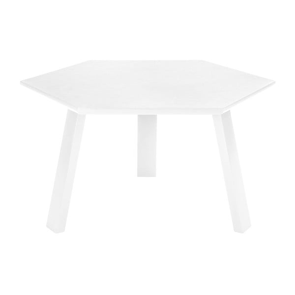 Konferenční stolek Hexagon Pearl White, 47x37x47 cm