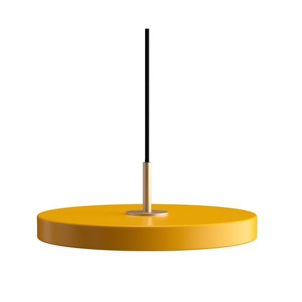 Kollane LED rippvalgusti metallist lambivarjundiga ø 31 cm Asteria Mini - UMAGE