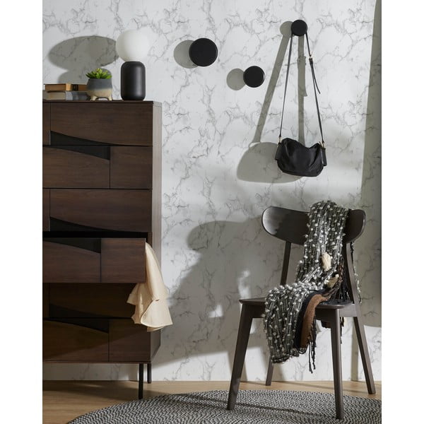 Mustad seinale kinnitatavad puidust konksud 3tk komplektis Nadua - Kave Home-image-1