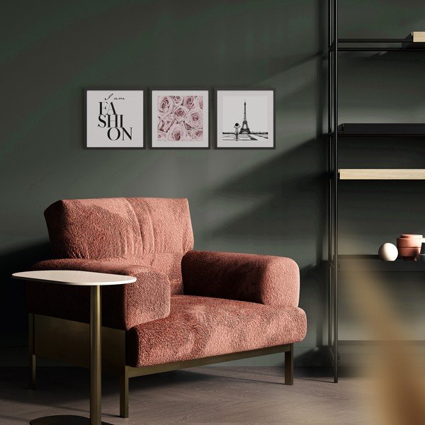 Maalid 3tk komplektis 30x40 cm Parisienne - Styler-image-3