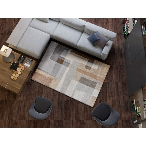 Hall ja beež vaip 140x200 cm Aydin - Universal-image-1