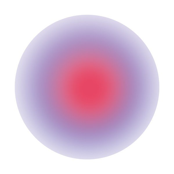 Trükitud klaasist pilt ø 70 cm Halo - Styler