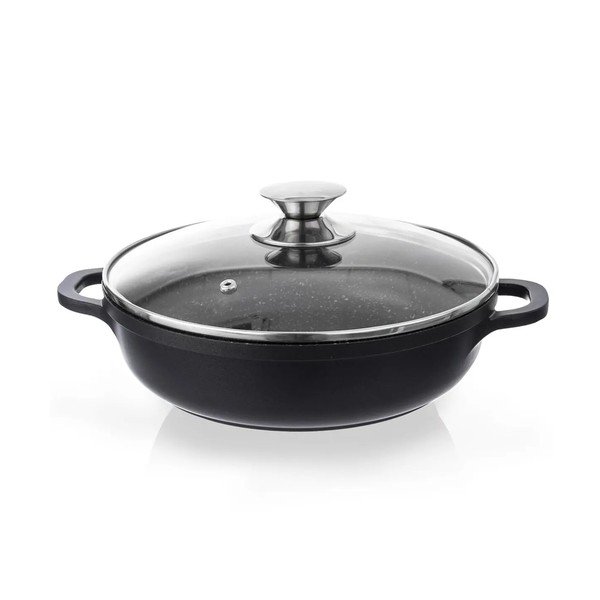 Pfluon Granit kleepumisvastane pott klaasist kaanega , ⌀ 28 cm Grande - Orion