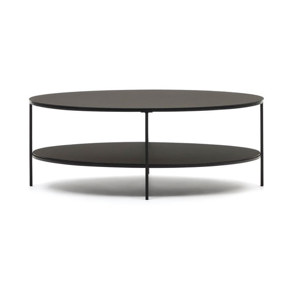 Must klaasist diivanilaud 65x110 cm Fideia - Kave Home-image-2