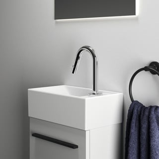 Valge keraamika väike vannitoa valamu  37x21 cm i.Life S – Ideal Standard