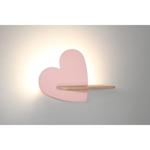 Roosa laste valgusti Heart - Candellux Lighting-image-1