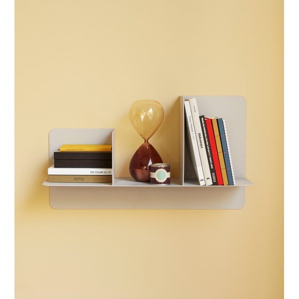 Seinale paigaldatud metallist riiul Fold - Hübsch-image-2