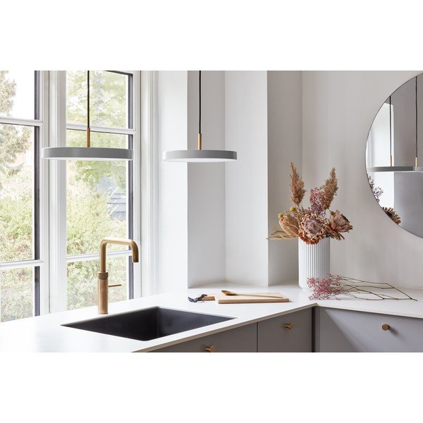 Helehall LED rippvalgusti metallist lambivarjuga ø 31 cm Asteria Mini - UMAGE-image-1